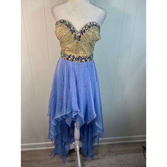 Sadie Robertson by Sherri Hill original corset Hi-Lo formal dress. Size 2. - Picture 1 of 4